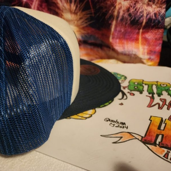 🏀🌃 Oklahoma City Mitchell & Ness hat, BRAND NEW, adjustable, white+blue 🌃🏀 - Picture 3 of 6